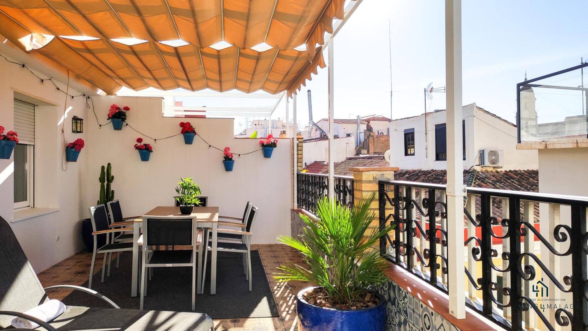شقة Living4Malaga Sun&Terrace Penthouse المظهر الخارجي الصورة