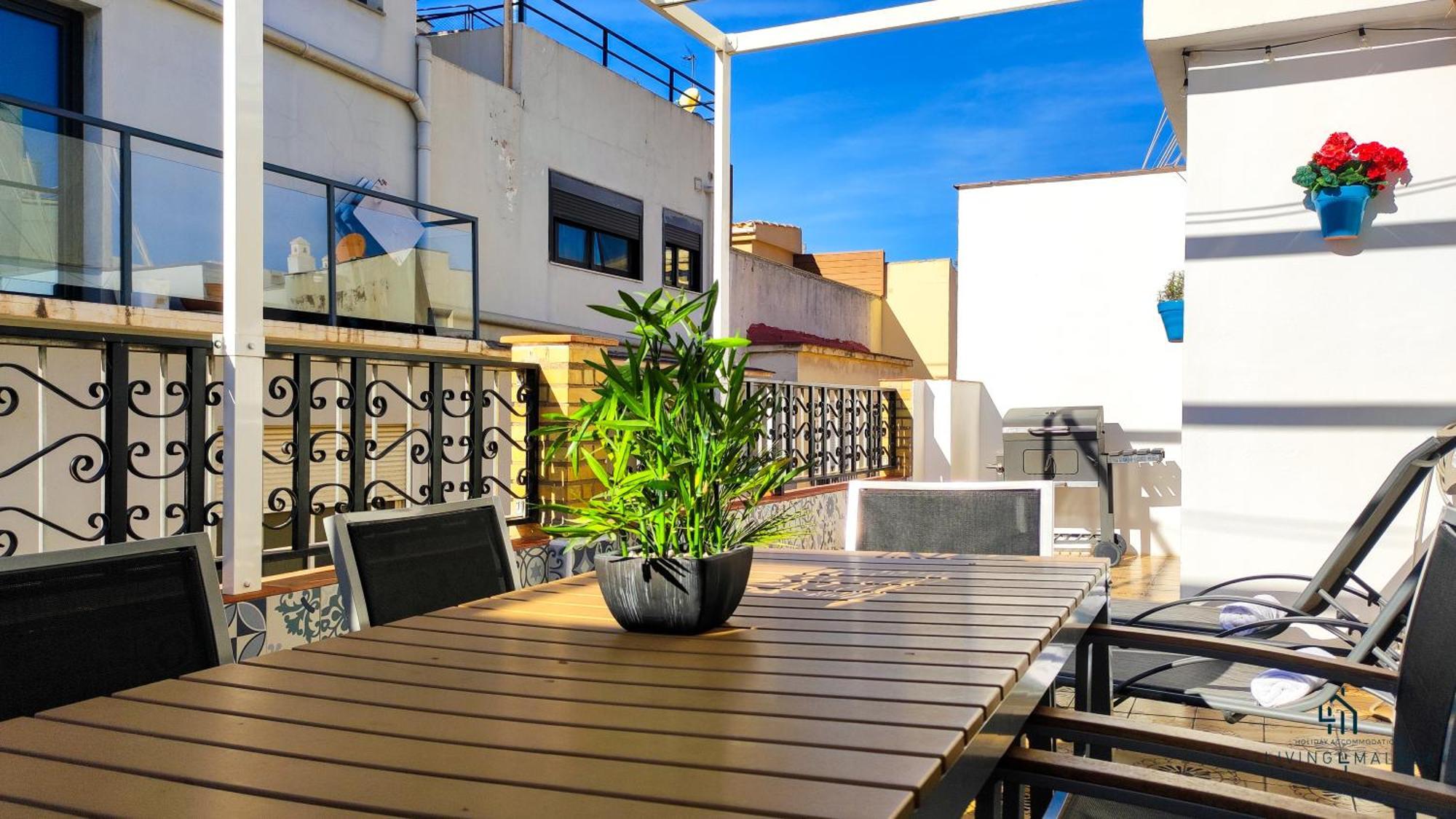 شقة Living4Malaga Sun&Terrace Penthouse المظهر الخارجي الصورة